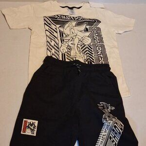 Sonic the Hedgehog kids shorts outfit sz M8